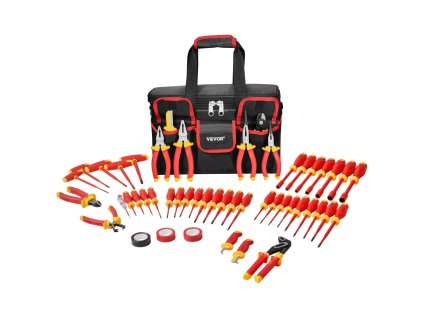 Izolovaná sada 50 skrutkovačov, 1000 V, magnetické hroty, tester