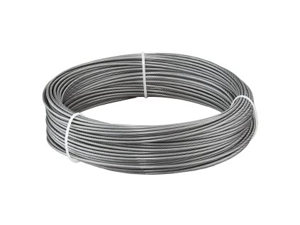 Nerezové lanko priemer 2 mm dĺžka 35.1 m 7×7 304 pevnosť 2 kN