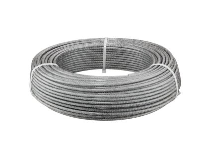 Oceľové lano 4.76 mm × 61 m, 304 nerezová oceľ, 7×7 prameňov, 7.1 kN