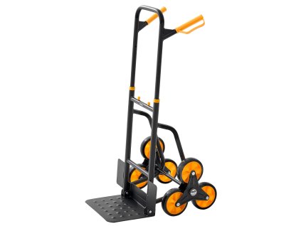 Schodový vozík 200 kg, skladací, teleskopická rukoväť, 6 kolies