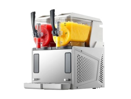 Stroj na slushie, 2×3 l nádrže, bez potreby ľadu, samočistenie