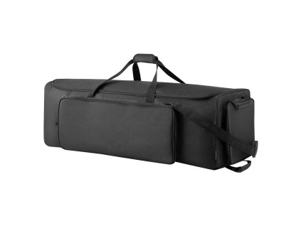 Taška na bicie príslušenstvo s kolieskami 1680D, s vreckami, čierna