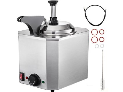 Ohrevný dávkovač nátierok a syra s pumpou, nerez, 30–110℃, 10–30 ml