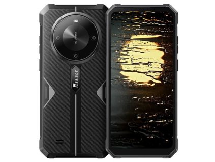 FOSSiBOT F105 Rugged Smartphone, 6.745inch HD+ Screen, 10300mAh Battery, 12GB RAM+64GB ROM, 20MP+8MP Camera, 4G Dual SIM, Octa-core Chipset, Android 14 System, Unlocked/Face ID/OTG/GPS, IP68/IP69K - Black