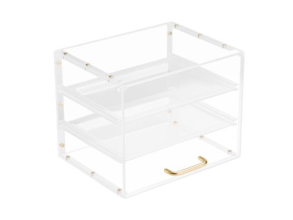 Plexi vitrína 3-poschodová s výklopnými dvierkami 330×260×260 mm