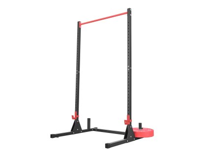 Posilňovací stojan s 28-polohovými j-hákmi a hrazdou na príťahy