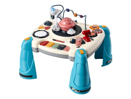 Hudobný detský stôl s vesmírnou témou, projektor hviezd, 60+ zvukov