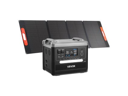 Prenosná power stanica 2400 W 2160 Wh LiFePO4 200 W panel, 10 výstupov