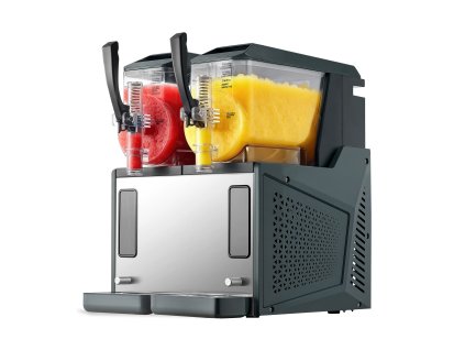 Stroj na slushie 2×4 l/135 oz nádrže, bez ľadu, samočistiaci