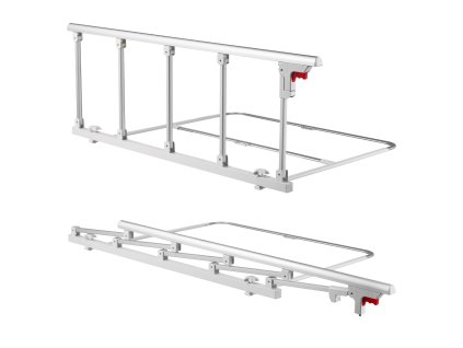 Bočná zábrana pri posteli 122 cm, výškovo nastaviteľná s popruhom