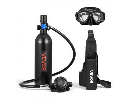 Prenosný potápačský valec 1 l, 20 min ponor, s batohom a okuliarmi