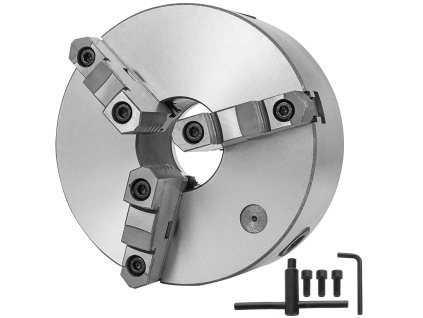Skľučovadlo na sústruh 3 čeľuste 8" samoustiace, reverzibilné čeľuste