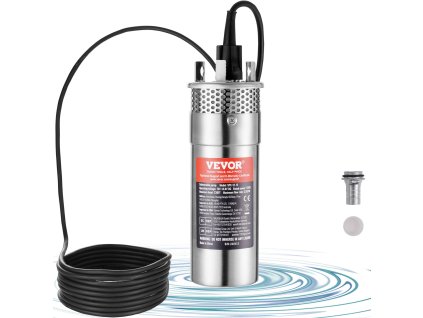 Solárne ponorné čerpadlo 12V 120W, 12 L/min, 70 m, 30 m ponor