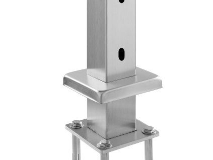 Stĺpik káblového zábradlia 36×2×2in/91.4×5.1×5.1 cm vodorovné otvory