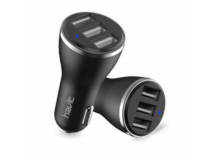 Havit H212 Nabíjačka do auta 3x USB 4,2A (1)