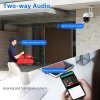 Hiseeu 4K 8MP Wireless Security Camera, Dual Lens, 8X Zoom, 2-Way Audio, Full-color Night Vision, Human Detection, Auto Tracking, Pan 355° & Tilt 90°, IP66 Waterproof