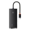 HUB adapter 4 portos USB-C Baseus OS-Lite 25 cm (fekete)