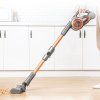JIMMY H9 Pro Mopping Version Handheld Cordless Vacuum Cleaner 2 in 1 Vacuuming Mopping 200AW 25000Pa Powerful Suction, 80 Minutes Run Time, 200ml Water Tank, Auto Power Adjust LED Display Removable Battery With Rechargeable Stand Holder - Gold