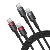 Baseus Cafule USB-C-USB-C kábel 100W, 2m, 2db (piros fekete, szürke fekete)