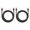 Baseus Cafule USB-C-USB-C kábel 100W, 2m, 2db (piros fekete, szürke fekete)