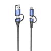 USB-kábel 4 az 1-ben USB 2.0 Vention CTLLH 2 m (fekete)