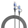USB-kábel 4 az 1-ben USB 2.0 Vention CTLLH 2 m (fekete)
