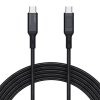 Aukey CB-MCC102 USB-C-USB-C kábel, 100 W, 1,8 m (fekete)