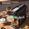 HiBREW H1B 5-in-1 Pods Coffee Maker, 600ml Water Tank, 19 Bar Pressure Extraction, Cold/Hot Mode, LED Indicator, for Kcup*/Nes*/DG*/Espresso Powder, Black