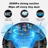 Liectroux X6 Robot Vacuum Cleaner, 6500Pa Suction, LDS Laser Navigation, 235ml Water Tank, 400ml Dustbin, 5 Maps Saved, 2600mAh Battery, App/Voice Control