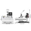 Mecpow MP3881 15in*15in Heat Press Machine 8in1, 30oz Large Capacity, Dual-Tube Heating, Precise Digital Control, 360° Swing Design