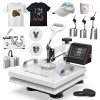 Mecpow MP3881 15in*15in Heat Press Machine 8in1, 30oz Large Capacity, Dual-Tube Heating, Precise Digital Control, 360° Swing Design