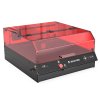 Mecpow X4 Pro 22W Laser Engraver Cutter, with Protective Cover & Integrated Air Assist, 0.08x0.1mm Laser Spot, 22000mm/min Engraving Speed, Emergency Stop, Offline Work, Support LightBurn/ LaserGRBL/ MKSLaser, 410*400mm