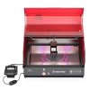Mecpow X4 Pro 22W Laser Engraver Cutter, with Protective Cover & Integrated Air Assist, 0.08x0.1mm Laser Spot, 22000mm/min Engraving Speed, Emergency Stop, Offline Work, Support LightBurn/ LaserGRBL/ MKSLaser, 410*400mm