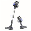 MOOSOO XL-618A Cordless Stick Vacuum Cleaner, 12KPa Strong Suction, 30min Max. Runtime, 120W Brushless Motor, LED Electric Brush, 1.3L Large Dust Cup, 2 Modes