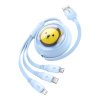 Töltőkábel 3 az 1-ben Baseus USB-USB-C, USB-M, Lightning 3,5A, 1,1 m (kék)
