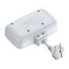 Elosztó 2 csatlakozóval, 3x USB, USB-C, LDNIO SE2435, 2500 W (fehér)