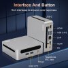 Ninkear N4 Mini PC, AMD Ryzen 5 4600H 6 Cores Max 4.0GHz, 16GB RAM 512GB SSD, Type-C (8K)+ 2*HDMI (4K) Triple Display, WiFi 6 Bluetooth 5.2, 2*USB3.0 2*USB2.0 1*RJ45 1*Headphone Jack