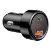 Baseus Magic autós töltő USB + USB-C QC 4.0 PD 45W (fekete)