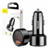 Baseus Magic autós töltő USB + USB-C QC 4.0 PD 45W (fekete)