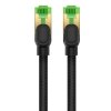 Baseus Ethernet RJ45 cat.8 fonott hálózati kábel, 40 Gbps, 5 m (fekete)