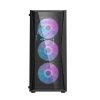 Darkflash DK352 Plus számítógépház 4 ventilátorral (fekete)