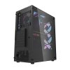 Darkflash DK352 Plus számítógépház 4 ventilátorral (fekete)