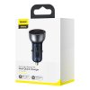 Baseus Particular Digital Display QC+PPS Dual Fast Car Charger 65W Silver