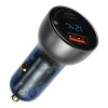 Baseus Particular Digital Display QC+PPS Dual Fast Car Charger 65W Silver