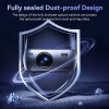 SUREWHEEL K10 Projector, Native 1080P, 12000 Lumens, 4K Decoding, 5G WiFi & Bluetooth 5.0, Zoom Function, Keystone Correction, 200inch Max Projection Size