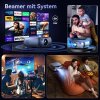 SUREWHEEL K10 Projector, Native 1080P, 12000 Lumens, 4K Decoding, 5G WiFi & Bluetooth 5.0, Zoom Function, Keystone Correction, 200inch Max Projection Size