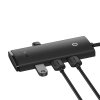 Baseus Lite 4 az 1-ben USB-C - 4x USB 3.0 + USB-C hub, 2 m (fekete)
