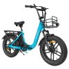SAMEBIKE C05 Pro Electric Bike, 500W Motor, 36V 13Ah Battery, 20*4-inch Tires, 35km/h Max Speed, 70km Max Range, Mechanical Disc Brakes, Shimano 7 Speed - Blue