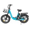 SAMEBIKE C05 Pro Electric Bike, 500W Motor, 36V 13Ah Battery, 20*4-inch Tires, 35km/h Max Speed, 70km Max Range, Mechanical Disc Brakes, Shimano 7 Speed - Blue