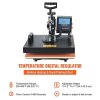 SHUOHAO 8 In 1 Heat Press Machine, 15*15in, For Cap/Bag/Mouse/Pad/Phone Case/Tape/Stickers/Mug/Plate/Puzzle/T-shirts
